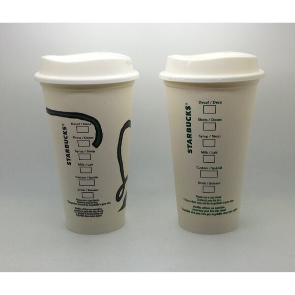 Starbucks Reusable  Plastic Travel Tumbler Mug 16 oz 473 ml Grande 2012 2013 - Picture 3 of 3